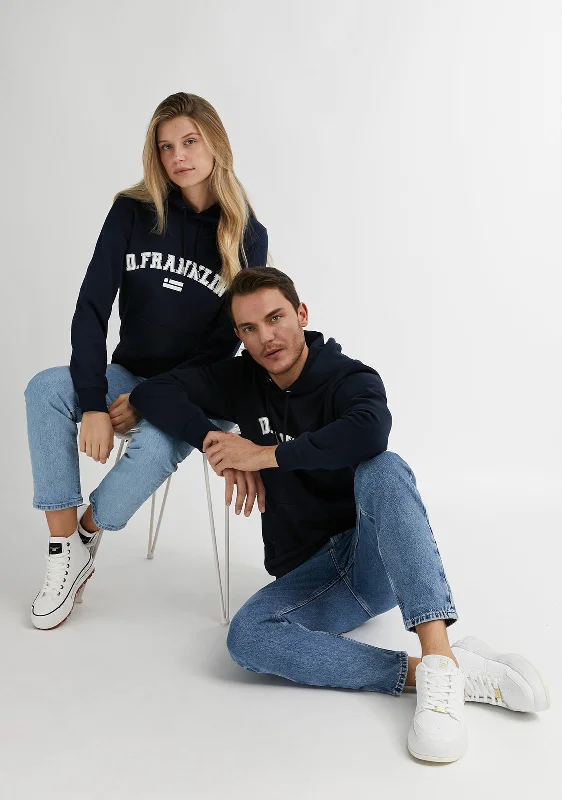 Varsity Hoodie Navy / White